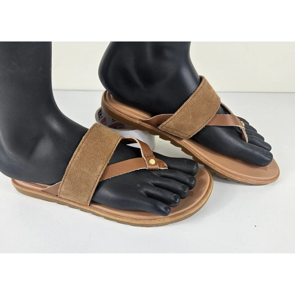 Sorel Ella II Easy Flip / Slip-On Thong Sandal Womens 5.5 Velvet Tan Flat